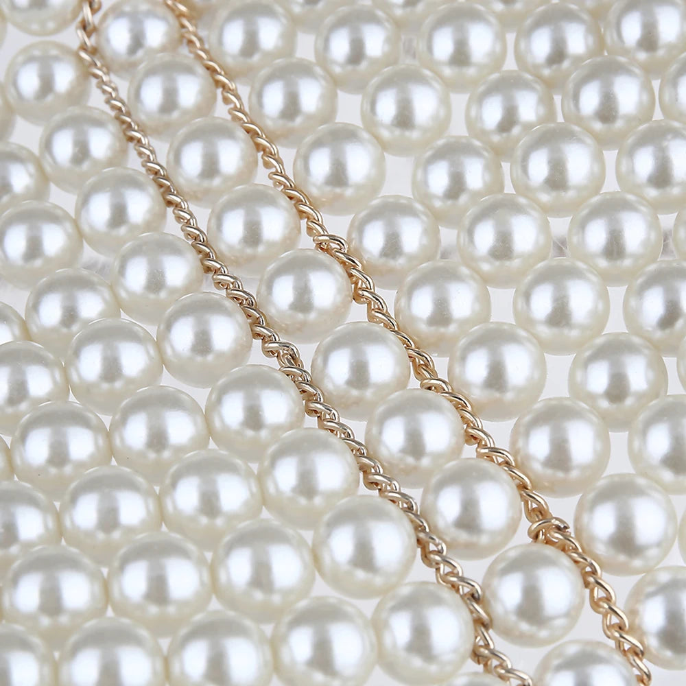 Pearl Body Chain Jewelry Top